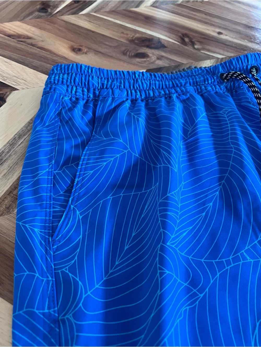 Hurley Men's Volley Hydro Swim Shorts Lined Elastic Waist Botanic Blue Size XL